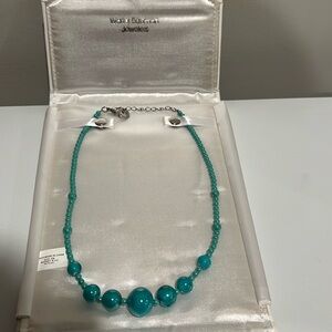 Walter Bauman Teal Pearl Necklace